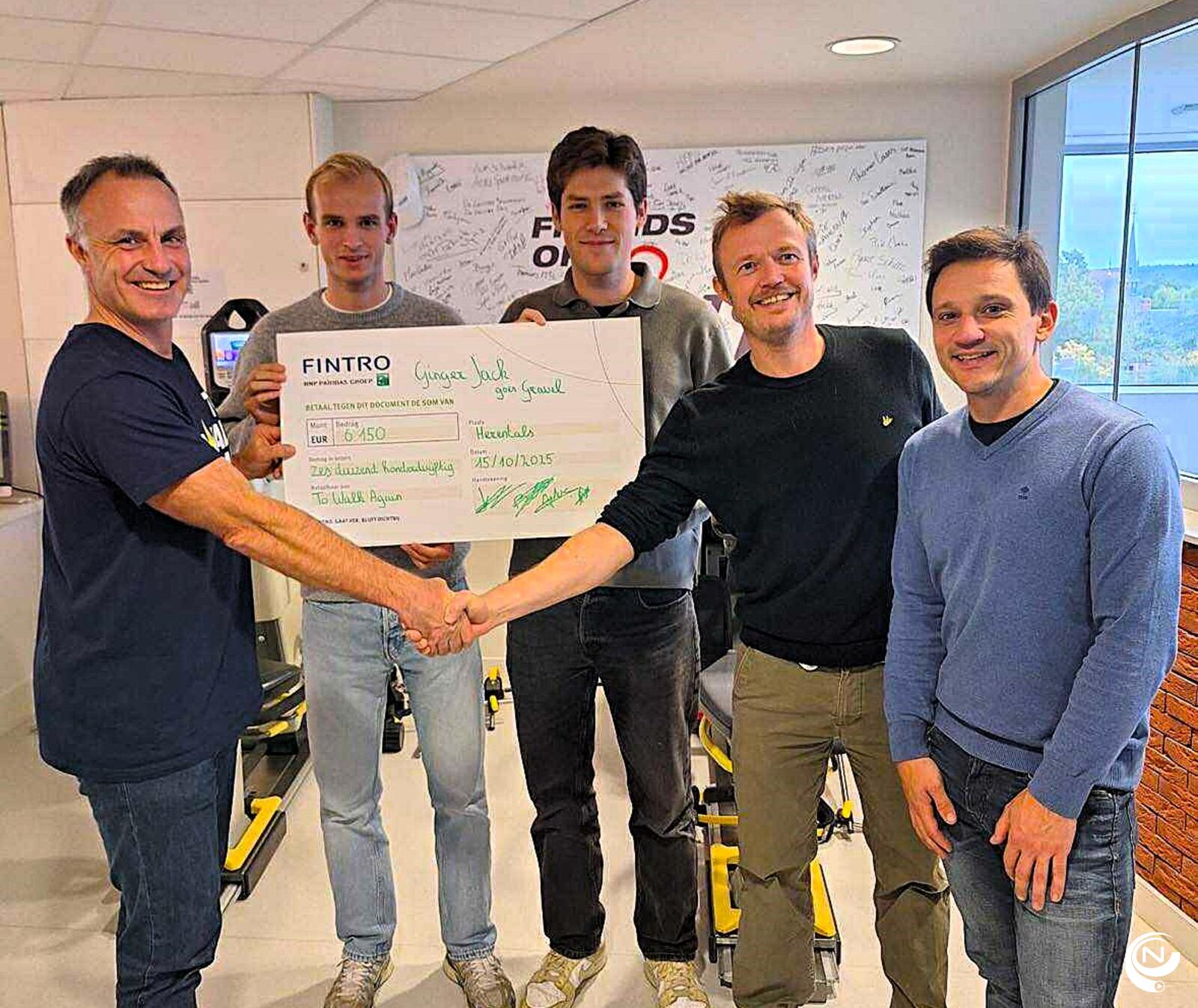 Nnieuws.be | Ginger Jack donates €6,150 to To Walk Again: 3rd edition 'Ginger Jack goes Gravel' on 19/04/2026
